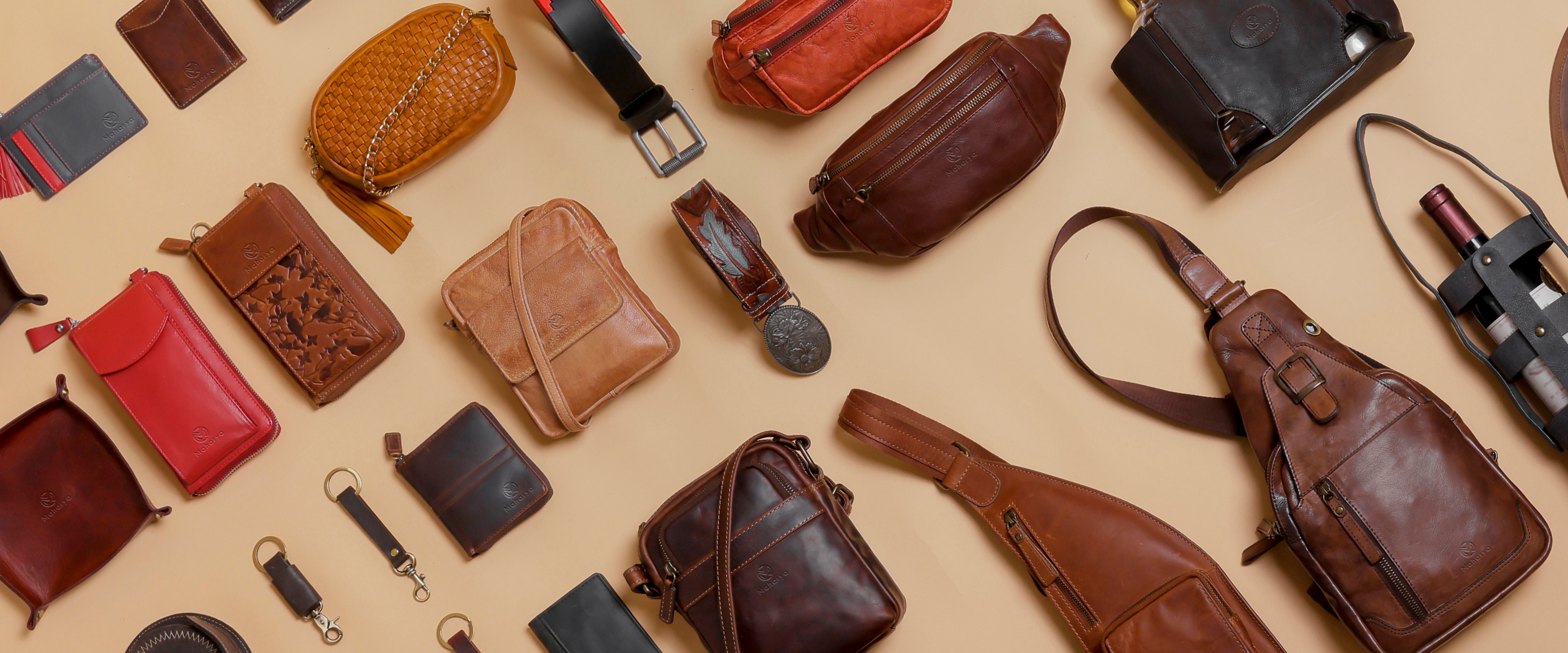 Luxury handbags from Maharya made with premium leather