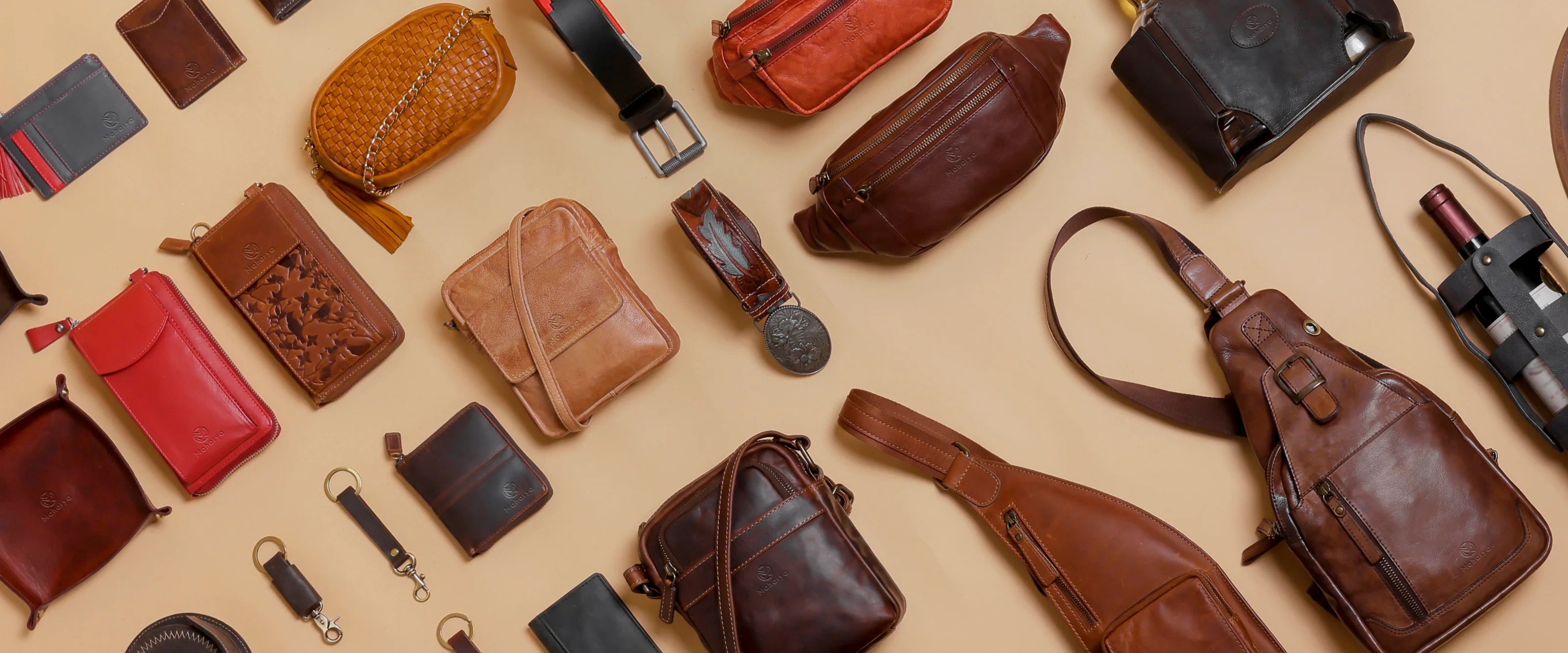 Luxury handbags from Maharya made with premium leather