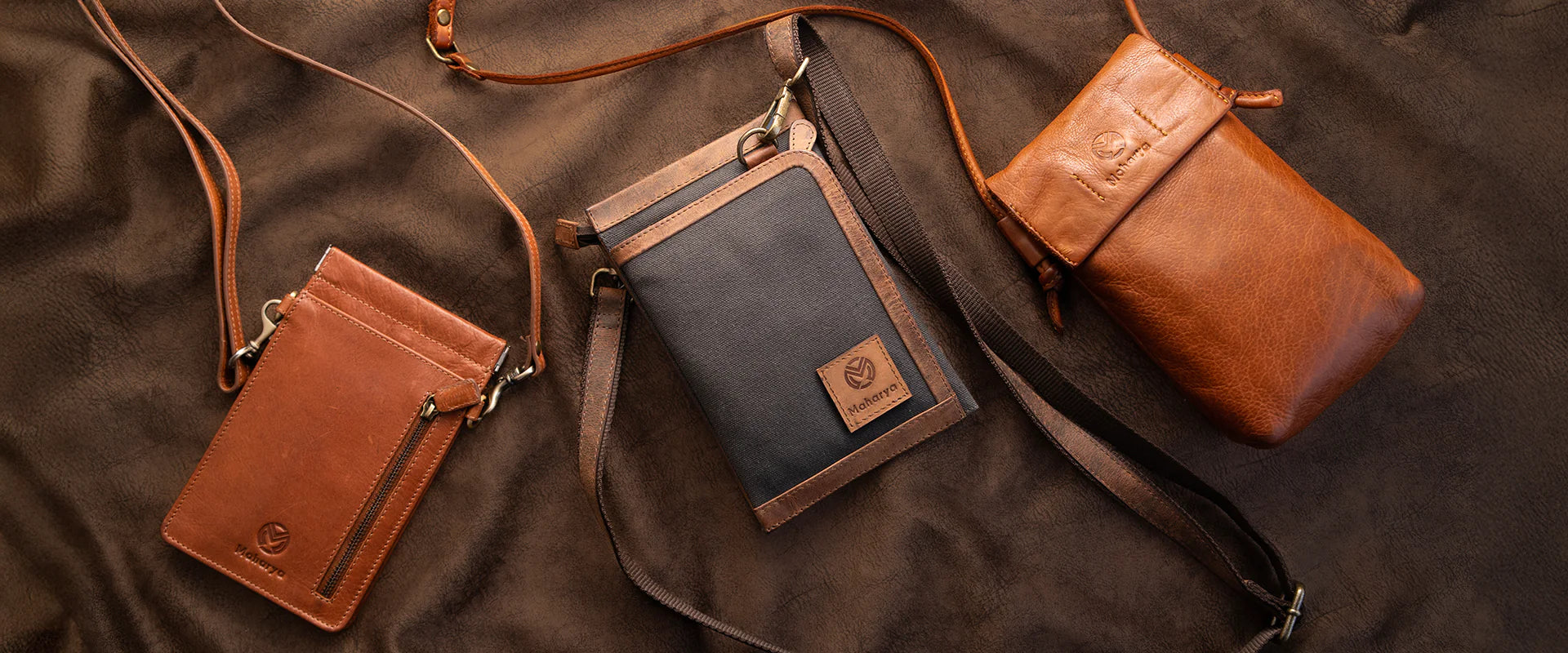 Sustainable leather accessories from Maharya, eco-conscious fashion